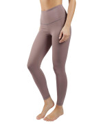 90 Degree By Reflex High Waist Squat Proof Ankle Length Interlink Leggings - Deep Mocha - S