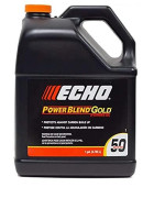 Echo Products 6450050G Power Blend Gold Oil Mix 50:1 For 2-Stroke2Cycle Outdoor Power Equipment, High-Performance Semi-Synthetic, Low Smoke Emission 128 Fl Oz (1 Gal)