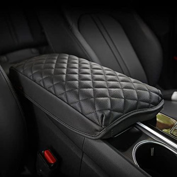 Kmmotors Sonata(2020-2023) Center Console Cover, Armrest Cushion, Console Protector, Sonata Accessories (Sonata, Black)