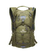 Teton Sports Oasis 22L Hydration Pack With Free 3-Liter Water Bladder; The Perfect Backpack For Hiking, Running, Cycling, Or Commuting, Olive, 3L Bladder - 2022 Model, Hydration