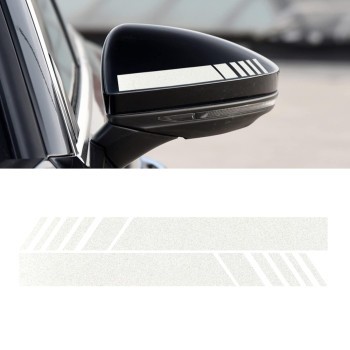 Singaro Car Rear View Mirror Stickers Decor Car Body Sticker Vinyl 4Pcs (Sliver)