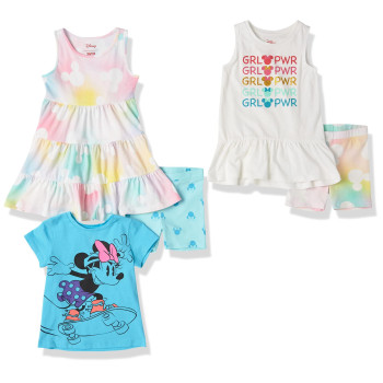 carkartEssentials Disney Marvel Star Wars Frozen Princess Girls Mix-And-Match Outfit Sets (Previously Spotted Zebra), Minnieskater, Medium