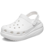 Crocs Unisex Classic Crush Clogs Platform Shoes, White, 12 Us Men
