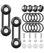 Bumper Quick Release, Mellbree Jdm Quick Release Holders Front Rear Bumper Fasteners Trunk Band Fenders Clip Kits Compatible For Universal Car Bumper (Black 4 X Release Tabs With 12 X O-Ring Fastener)