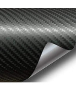 Vvivida Black True R Carbon Fiber Vinyl Wrap Roll With Air Release Technology (21Ft X 5Ft)