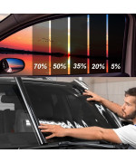 Toyoco Window Tint Film For Cars, Car Window Tint Window Privacy Film, Car Shade Front Windshield, Heat & Uv Block And Scratch Resistant, Blackout Window Film Auto Car Windshield Sun Shade Roll