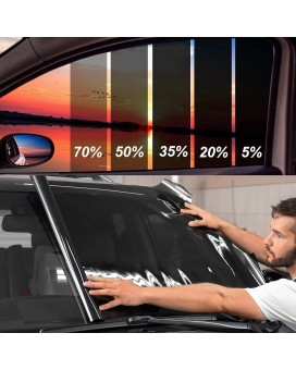 Toyoco Window Tint Film For Cars, Car Window Tint Window Privacy Film, Car Shade Front Windshield, Heat & Uv Block And Scratch Resistant, Blackout Window Film Auto Car Windshield Sun Shade Roll