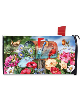 Briarwood Lane Birds And Mailbox Spring Magnetic Mailbox Cover Standard