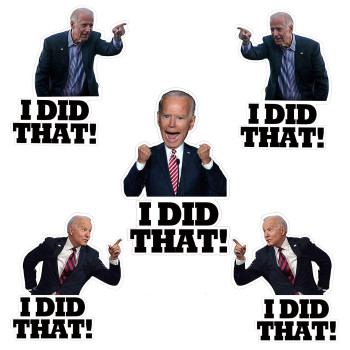 200 Pcs I Did That Biden Stickers, Biden I Did That Stickers, Funny I Did That Stickers, Mixed 5 Different Patterns, 2