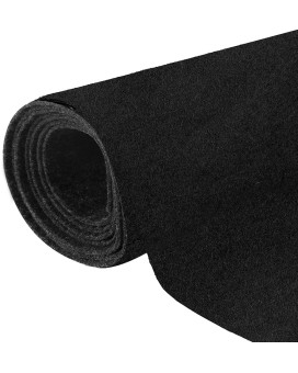 Halero 78X25 Black Underfelt Carpet For Speaker,Sub Box Carpet, Auto,Rv,Boat,Marine,Truck,Car Trunk Felt Liner Carpet