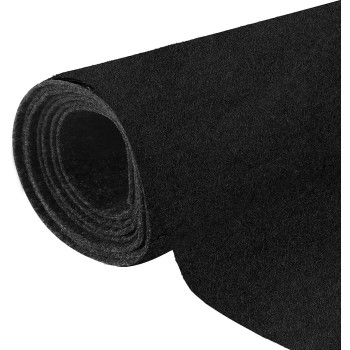 Halero 78X25 Black Underfelt Carpet For Speaker,Sub Box Carpet, Auto,Rv,Boat,Marine,Truck,Car Trunk Felt Liner Carpet