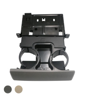 Apperfit In Dash Cup Holder Replacement For 2005-2007 Ford F250 F350 F450 F550 Super Duty Truck Gray Replaces 5C3Z-2504810-Aad