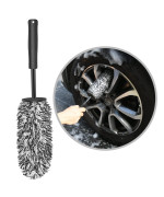 Uraqt Microfiber Wheel Brush,Metal Free Soft Wheel Cleaner Brush Highly Water Absorption Car Cleaning Brush Car Detailing Brushes Dense And Durable Tire Brush For Cleaning Wheels Rims Spokes Fenders