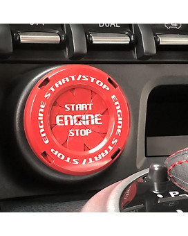 Erarise Auto Push Start Button Spin Cover Universal Engine Start Stop Button Cover Ignition Protective(Spin-A-Red)