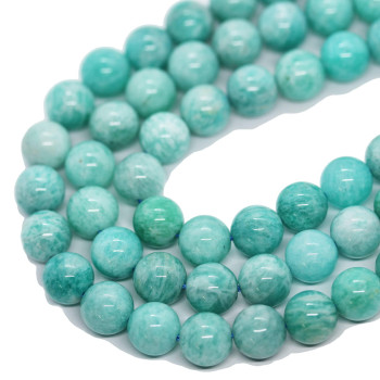 Natural Gemstone Beads For Crystal Necklace Kit For Adults Energy Healing Chakra Crystal Jewelry Beading Supplies Amazonite 4Mm 155Inch About 90-100 Beads