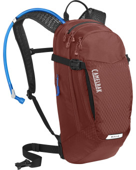 Camelbak Mule 12 Mountain Biking Hydration Pack - Easy Refilling Hydration Backpack - Magnetic Tube Trap - 100Oz, Fired Brickblack