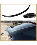 Aosk For Tesla Model Y Rear Spoiler Wings Abs For 2020-2023 Tesla Model Y Rear Trunk Spoiler Lip Tail Wing Rear Trunk Lid (V2 Duckbill Spoiler, Glossy Black)