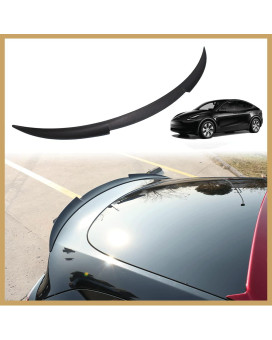 Aoskonology For Tesla Model Y Rear Spoiler Wings Abs For 2020-2023 Tesla Model Y Rear Trunk Spoiler Lip Tail Wing Rear Trunk Lid (V2 Duckbill Spoiler, Matt Black)