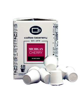 Michigan Cherry Single Serve Coffee Pods 48Ct 100 Specialty Arabica Coffee Gourmet Flavored Coffee