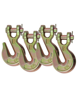 Mytee Products (4 Pack) 12 Grade 70 Clevis Grab Hooks Wrecker Tow Chain Flatbed Truck Trailer