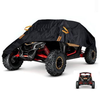 Utv X3 Cover Waterproof Heavy Duty Oxford Cloth All Weather Protection Covers For Can-Am Maverick X3 Xmr Xrc Mr Rx Ds Rs Rc Turbo R 900 Ho Polaris Rzr Xp Turbo S Utv Accessories, 2-3 Seater