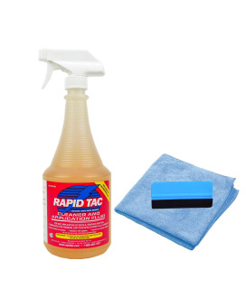 Gold Label Detailing Rapid Tac Vinyl Wrap Application Fluid Kit With Squeegee And Towel