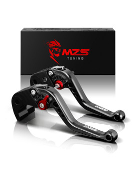 Mzs Black Motorcycle Brake Clutch Levers Adjustable Short Cnc Compatible With Z750 (Not For Z750S) 2007-2012 Z800 Z800E 2013-2016