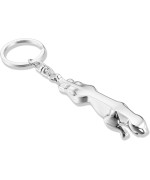 Cjzy Car Logo Keyring 3D Chrome Metal Alloy Keychain Gifts Fit Car Accessories (Fit Jaguar)