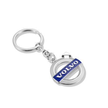 Cjzy Car Logo Keyring 3D Chrome Metal Alloy Keychain Gifts Fit Car Accessories (Fit Volvo)