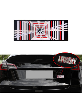 Yhcdsea Model 3 Y Automotive 3D Plaid Badge Sticker Mark Car Emblem Plaid Badge Decor Compatible For Tesla Model 3 Y X S (Plaid)