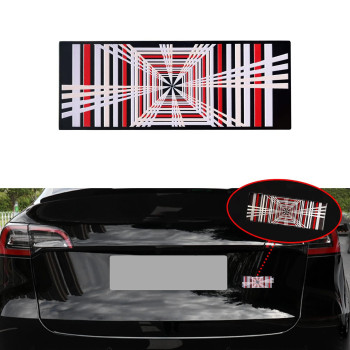 Yhcdsea Model 3 Y Automotive 3D Plaid Badge Sticker Mark Car Emblem Plaid Badge Decor Compatible For Tesla Model 3 Y X S (Plaid)