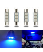 Ibrightstar Newest 9-30V Super Bright 29Mm 6614F 6612F Led Bulbs For Car Sun Interior Vanity Mirror Sun Visor Lights, Blue