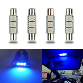 Ibrightstar Newest 9-30V Super Bright 29Mm 6614F 6612F Led Bulbs For Car Sun Interior Vanity Mirror Sun Visor Lights, Blue