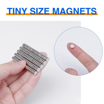 TRYMAG Refrigerator Magnets 100 Pcs, 6x3MM Small Magnets Round Strong Fridge Magnets, Multi-Use Tiny Rare Earth Magnets Mini Office Magnets for Whiteboard, Crafts,Dry Erase Board