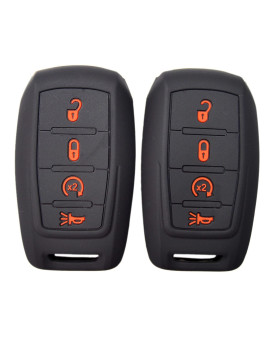 Zorratin Silicone Remote Key Fob Cover Protector For Ram 1500 2500 3500 2019 2020 2021 2022 4 Buttons Key