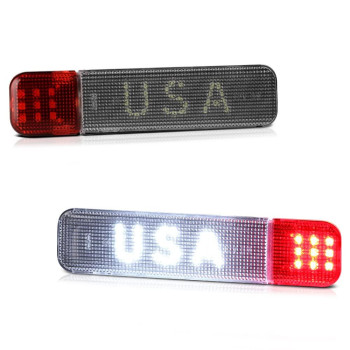 White Usa Led] Interior Door Panel Led Light Courtesy Warning Lamp Compatible With 1995-2007 Silverado Sierra Ck Pickup Suburban Yukon Tahoe Clear Lens Black Housing Driver Passenger Side Pair Set