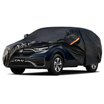 Kayme 7 Layers Car Cover Custom Fit For Honda Crv Cr-V, Waterproof All Weather For Automobiles,Rain Sun Uv Protectionblack