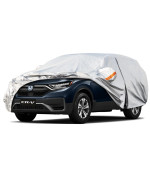 Kayme 6 Layers Car Cover Custom Fit For Honda Crv Cr-V, Waterproof All Weather For Automobiles,Rain Sun Uv Protectionsilver