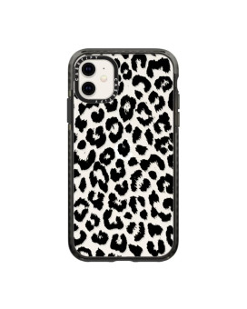 Casetify Impact Case For Iphone 11 - Black Transparent Leopard - Clear Black