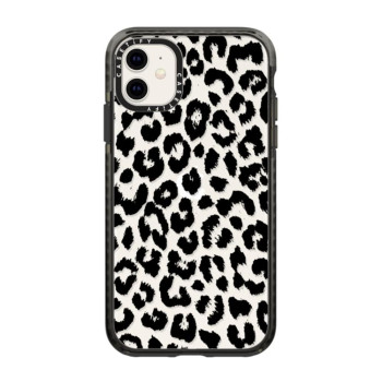 Casetify Impact Case For Iphone 11 - Black Transparent Leopard - Clear Black