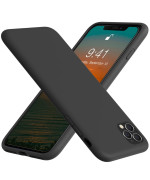 Vooii For Iphone 11 Pro Case, Soft Liquid Silicone Slim Rubber Full Body Protective Iphone 11 Pro Case Cover (With Soft Microfiber Lining) Design For Iphone 11 Pro - Dark Gray