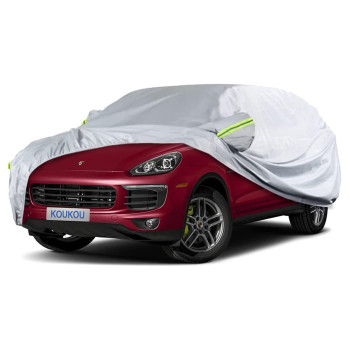 Koukou Suv Car Cover Custom Fit Porsche Cayenne From 2002 To 2023, Waterproof All Weather For Automobiles, Sun Rain Dust Snow Protection (Ships From Us Warehouse, Arrive Within 3-7 Days)A