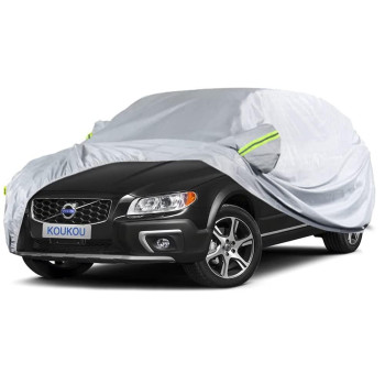 Koukou Suv Car Cover Custom Fit Volvo Xc90 From 2002 To 2023, Waterproof All Weather For Automobiles, Sun Rain Dust Snow Protection (Ships From Us Warehouse, Arrive Within 3-7 Days)A