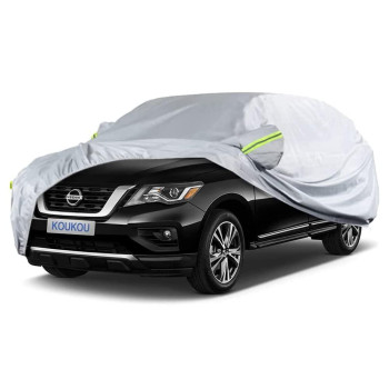 Koukou Suv Car Cover Custom Fit Nissan Pathfinder From 2004 To 2023,Waterproof All Weather For Automobiles, Sun Rain Dust Snow Protection (Ships From Us Warehouse, Arrive Within 3-7 Days)