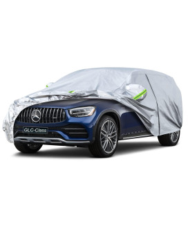 Koukou Suv Car Cover Custom Fit Mercedes Benz Glc 300 350 From 2015 To 2023, Waterproof All Weather For Automobiles, Sun Rain Dust Snow Protection (Ships From Us Warehouse, Arrive Within 3-7 Days)