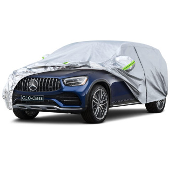 Koukou Suv Car Cover Custom Fit Mercedes Benz Glc 300 350 From 2015 To 2023, Waterproof All Weather For Automobiles, Sun Rain Dust Snow Protection (Ships From Us Warehouse, Arrive Within 3-7 Days)