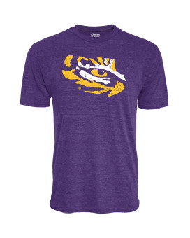 Lsu Tigers Tri-Blend T-Shirt Vintage Icon Team Color, Large