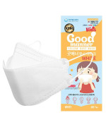 Kf94 Kids Disposable Face Mask, White 500 Pack, Breathable Mask With Soft Ear Band For 4Y-12Y Boys And Girls - Good Manner