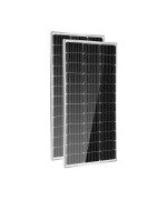 Hqst 2Pcs 9Bb 100W Solar Panel 12V 200 Watt Monocrystalline Solar Panels High-Efficiency Module For Rvs Motorhomes Cabins Marine Boat Off-Grid