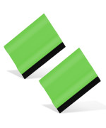 Ehdis Small Rubber Squeegee 3 Block Squeegee For Car Window Windshield,Film,Stickers,Decals And Vinyl Applicator,Kitchens, Glass, Shower,Counter Cleaning Tool, Pack Of 2-Green